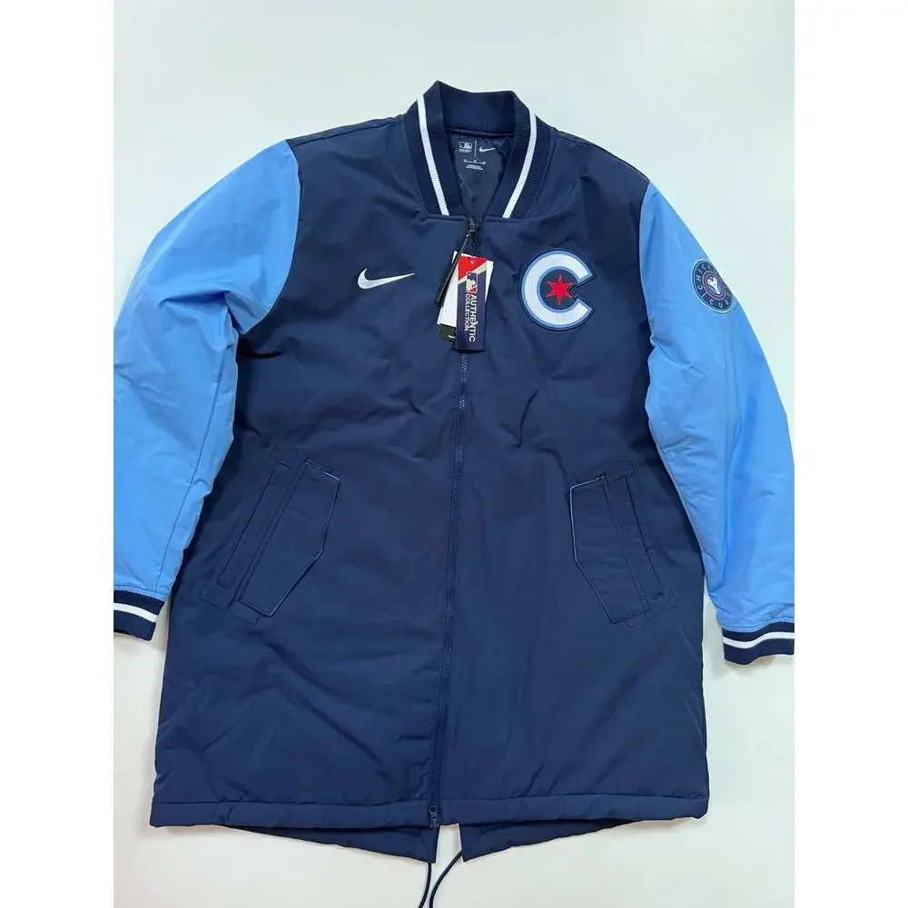 Nike Chicago Cubs Authentic Collection City Connect Dugout Jacket Men's Size XL